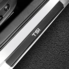 4 шт., наклейки на пороги автомобиля VW Volkswagen TSI T4 T5 CC Tiguan Passat B5 B6 B8 Polo Beetle Touareg Golf 7 6 4 5 3