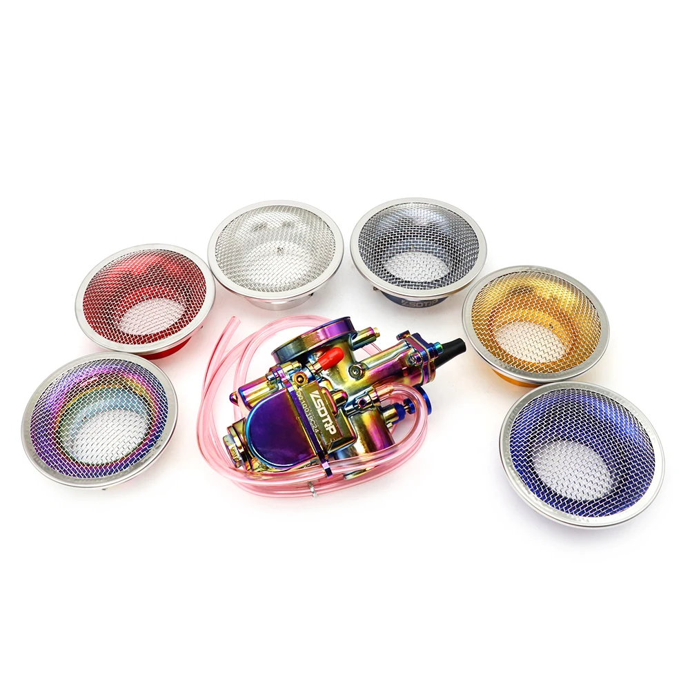 ZS Racing Motorcycle Color Carburetor + Adapter Air Filter With Mesh For PWK 21 24 26 28 30 34mm 50-250cc Engine 4 Stroke Moto | Автомобили