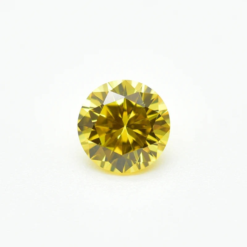 

100PCS 0.8～3mm Golden Artificial gem CZ stone AAAAA cubic zirconium oxide wholesale free delivery