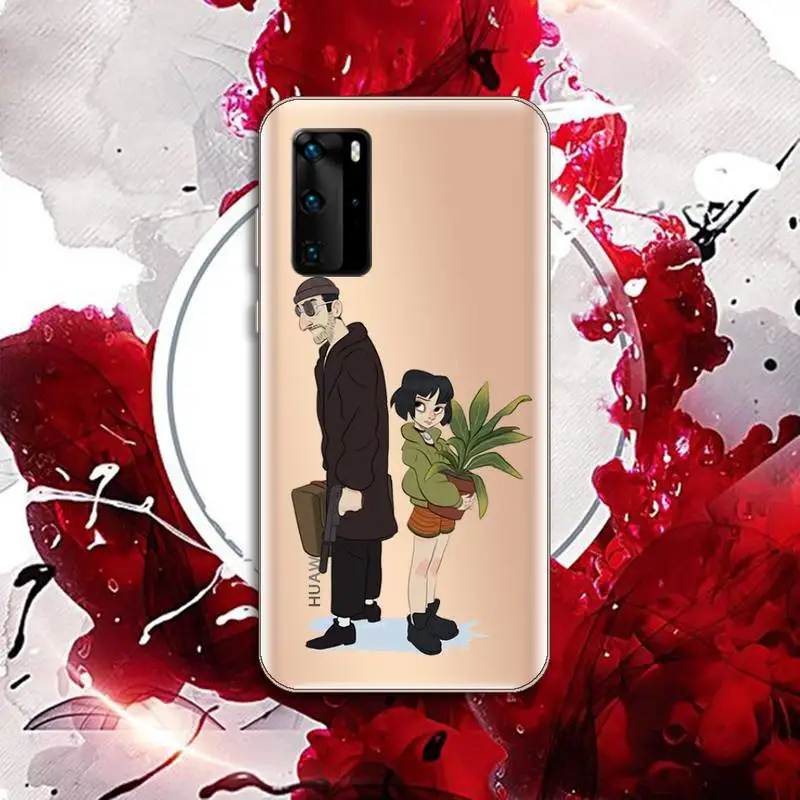 

Movie Leon And Mathilda Phone Case Transparent for Huawei P20 P30 P40 lite pro P smart 2019 honor 8x 10i