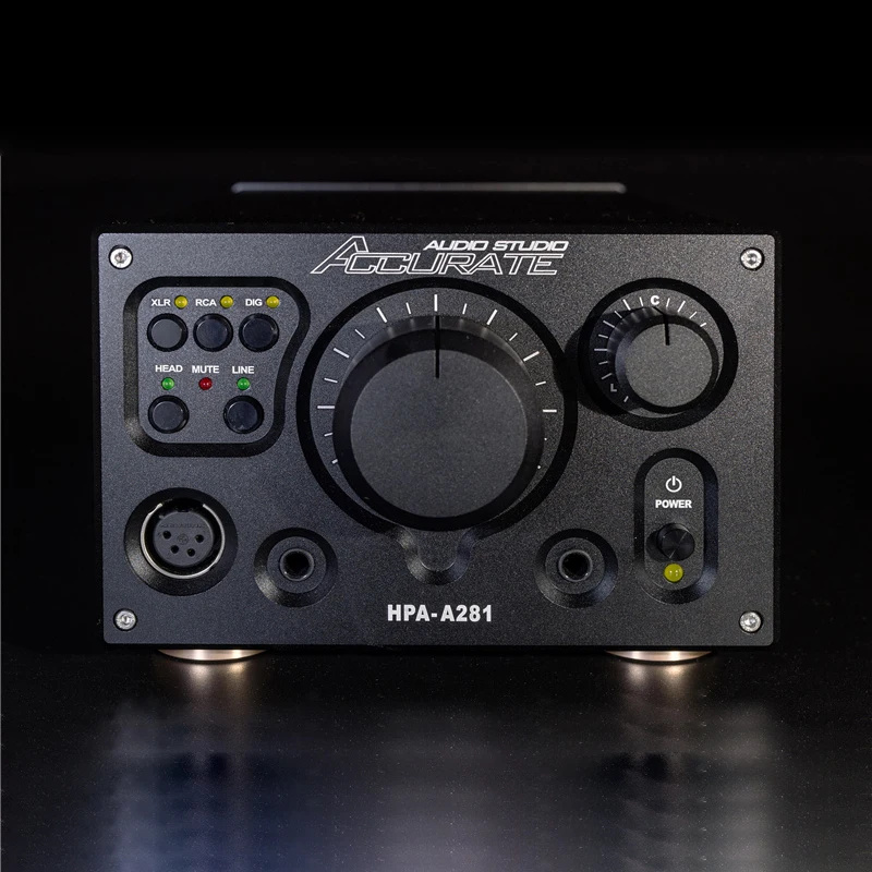 

Balanced Output Headphone Amplifier 40VA XLR RCA DIG Sound Amplifier OPA2227P 6.35 TRS Preamplifier 18V for K701 T1 HD800