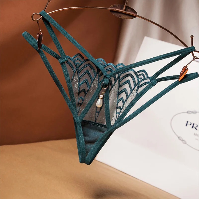 Sexy mesh women's underwear Brazilian bead Kawai secret mini hip pajamas adult | Женская одежда