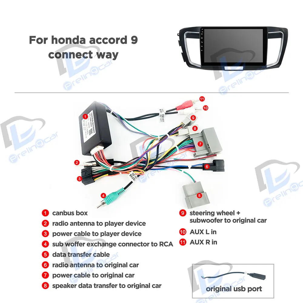 4G Lte Android 9,0 Автомобильный мультимедийный навигатор gps dvd-плеер для Honda Accord 9 13-18 лет ips экран Радио стерео