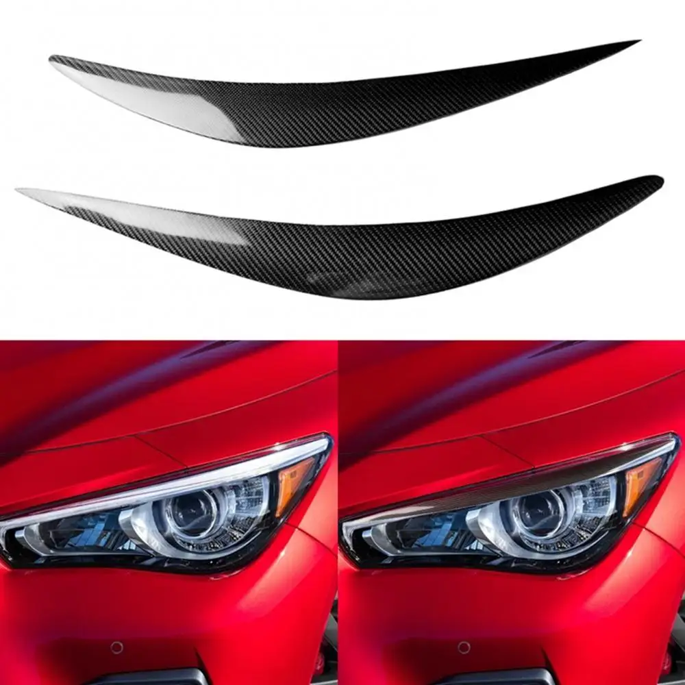 

2 шт., автомобильные наклейки из углеродного волокна для Infiniti Q50 2014-2019