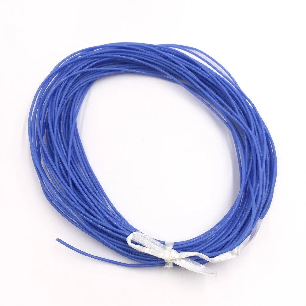 5 м/лот 22AWG силиконовый провод Ультра гибкая тестовая линия Силикагель кабель высокая температура провода мягкая Луженая Медь модель проводника