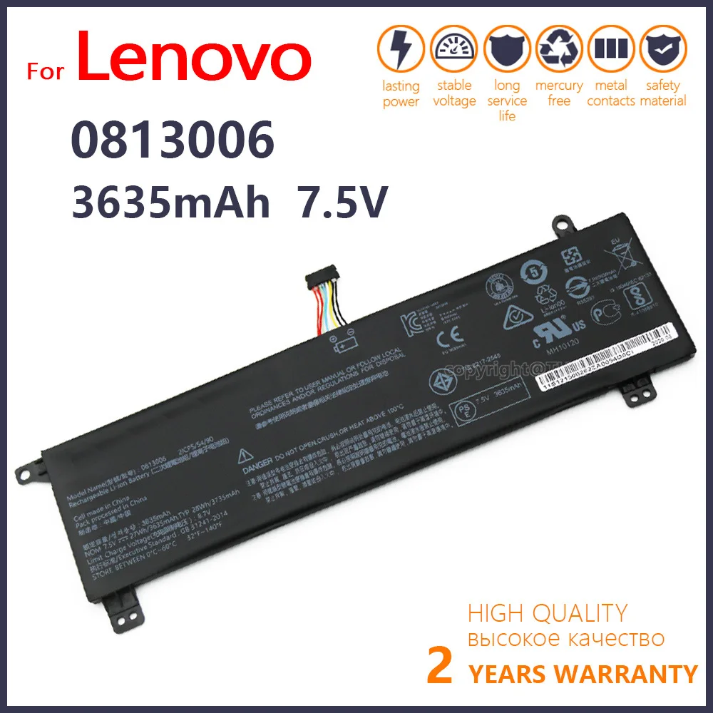 

100% Genuine 7.5V 3635mAh Laptop battery 0813006 For Lenovo IdeaPad 120S-11 120S-11IAP 5B10P18554 5B10P23790 BSNO485490