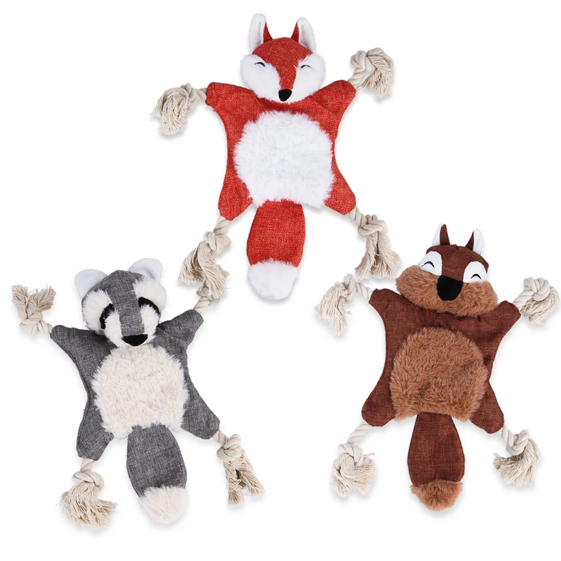 

Dog Puppy Toys Pet Supplies Pets Chew Toy Animal Shape Squeak Cleaning for Small Medium Dog Accessories Plush Sound