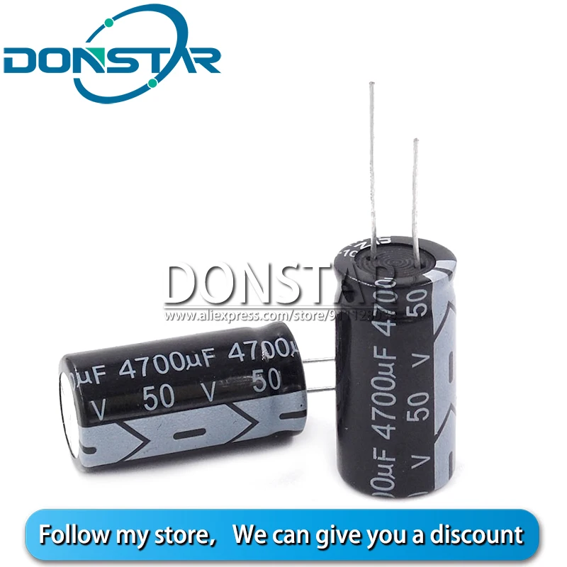 

5PCS 4700UF 50V Electrolytic Capacitor 50V 4700UF 18*35MM Aluminium Electrolytic Capacitor