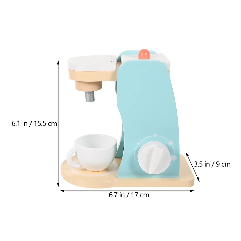 

Kids Wooden Coffee Maker Set Encourages Imaginative Play Accessories Kit