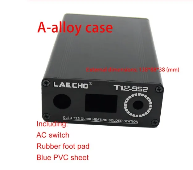 QUICKO T12 STC-OLED паяльная станция Утюг DIY части наборы T12-952 цифровой контроллер температуры паяльник с металлический чехол