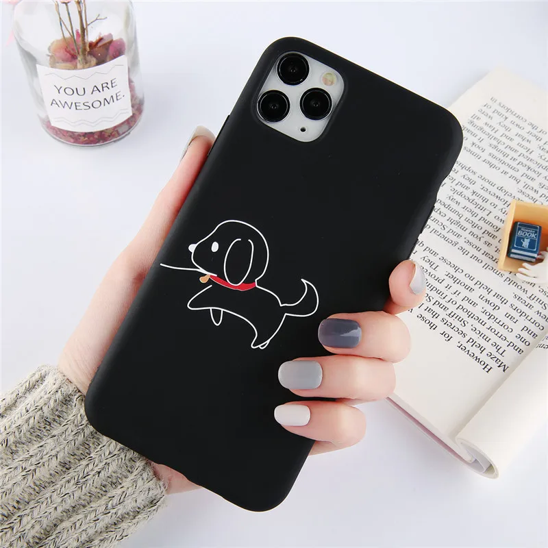 AC8945 Moskado желтый жираф Кот Чехол для телефона для iPhone 11 X XS Max XR Мягкий силиконовый чехол для iPhone 7 8 6 6s Plus Симпатичные чехлы с героями мультфильмов - Цвет: AC8945