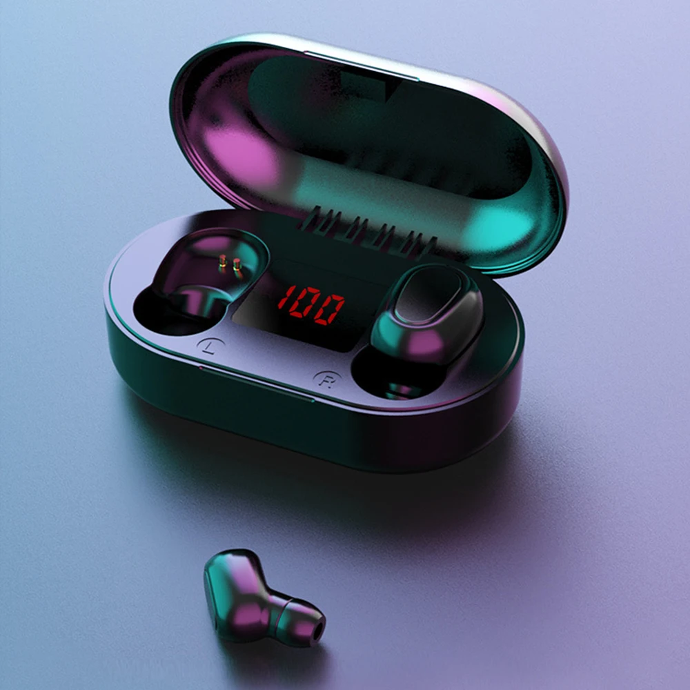 Bluetooth-наушники TWS светодиодный дисплей беспроводные с микрофоном