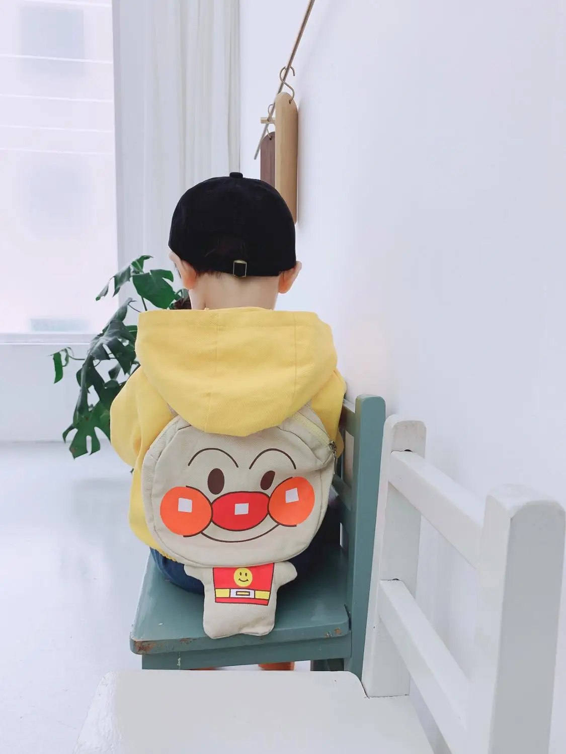Детский новый осенний милый комплект Anpanman с длинным рукавом и брюками капюшоном