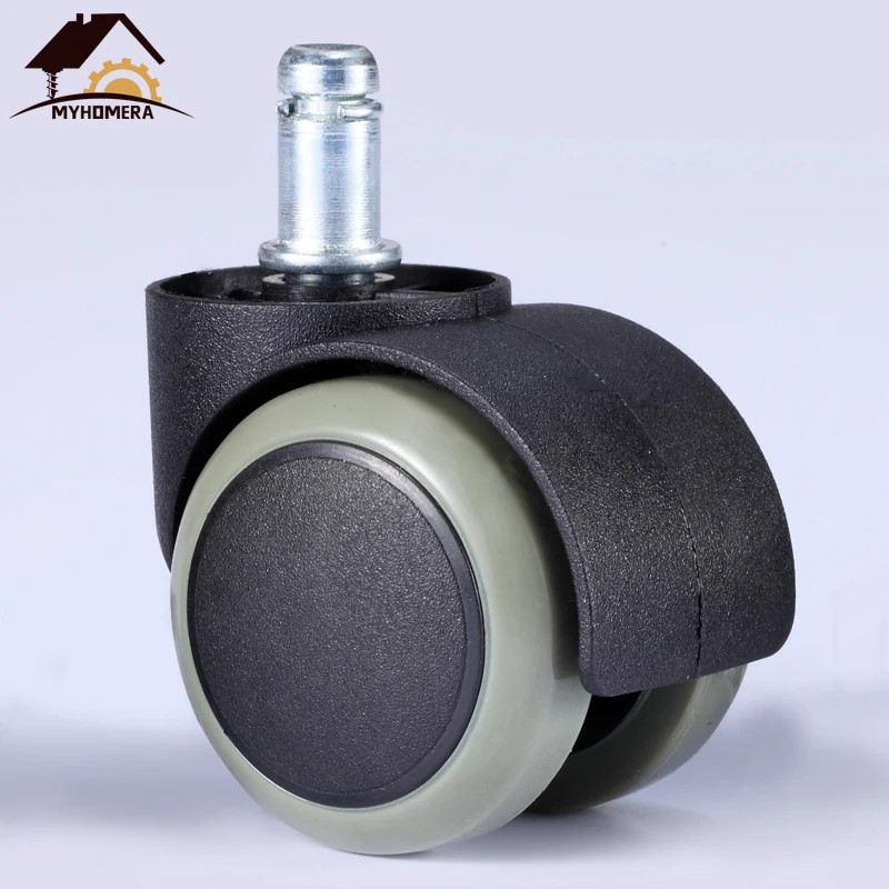 5Pieces 2Pcs Office Chair Wheel Caster 2 inch Swivel Castor 360 Degree Rotatable Roller Furniture Replaced Wheels Rubber Protec |