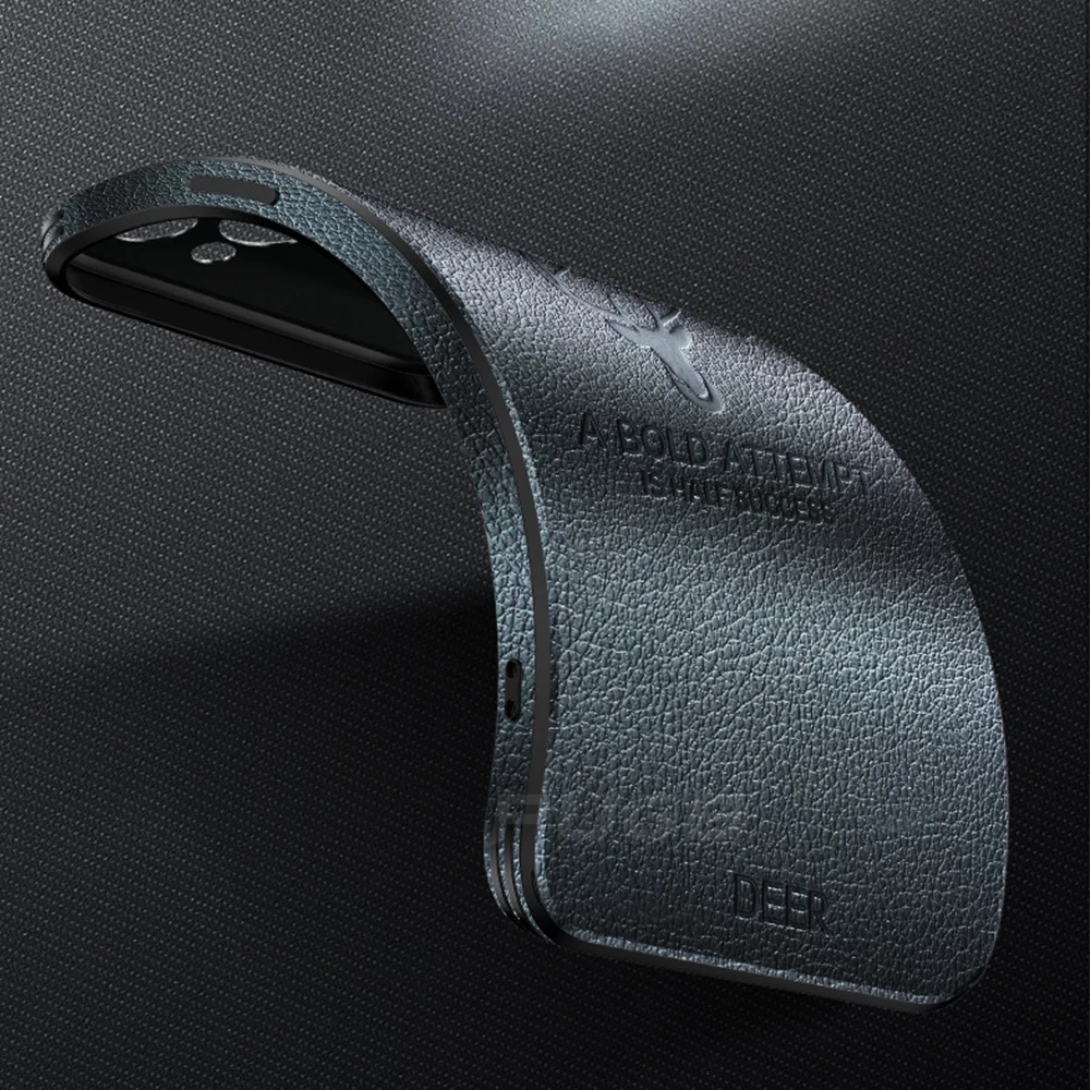 

Luxury Leather Texture Square Frame Case on For iPhone 12 11 Pro Max Mini iPhone X XR XS Deer Camera Protection Shockproof Cover