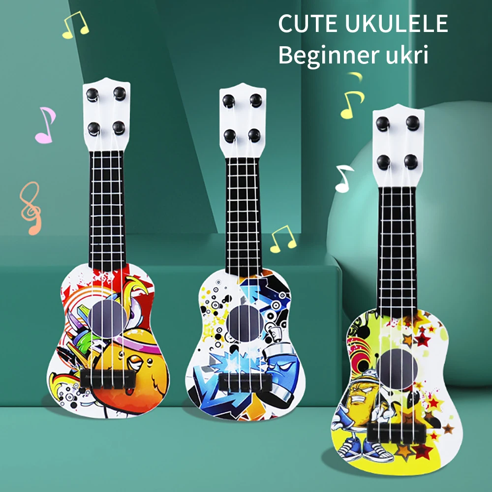 

Kids Mini Guitar 4 Strings Playable Classical Ukulele Toy Musical Instruments Children Beginners Early Education Small Guitar