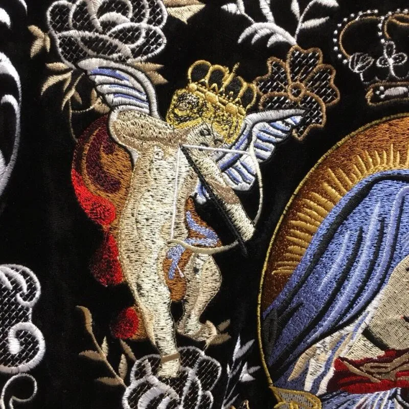 

Vintage Mens Autumn New Long Sleeve Velvet Tops Embroidery Striped Tees MaleTops Brand Designer T-shirts Streetwear Pullover Top