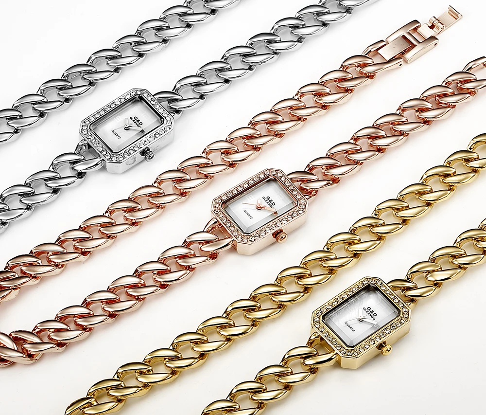 

Watches Womens 2021 Top Luxury Brand Small Dress Diamond Watch Women Bracelet Rhinestone Wristwatch Women Montre Femme 2020