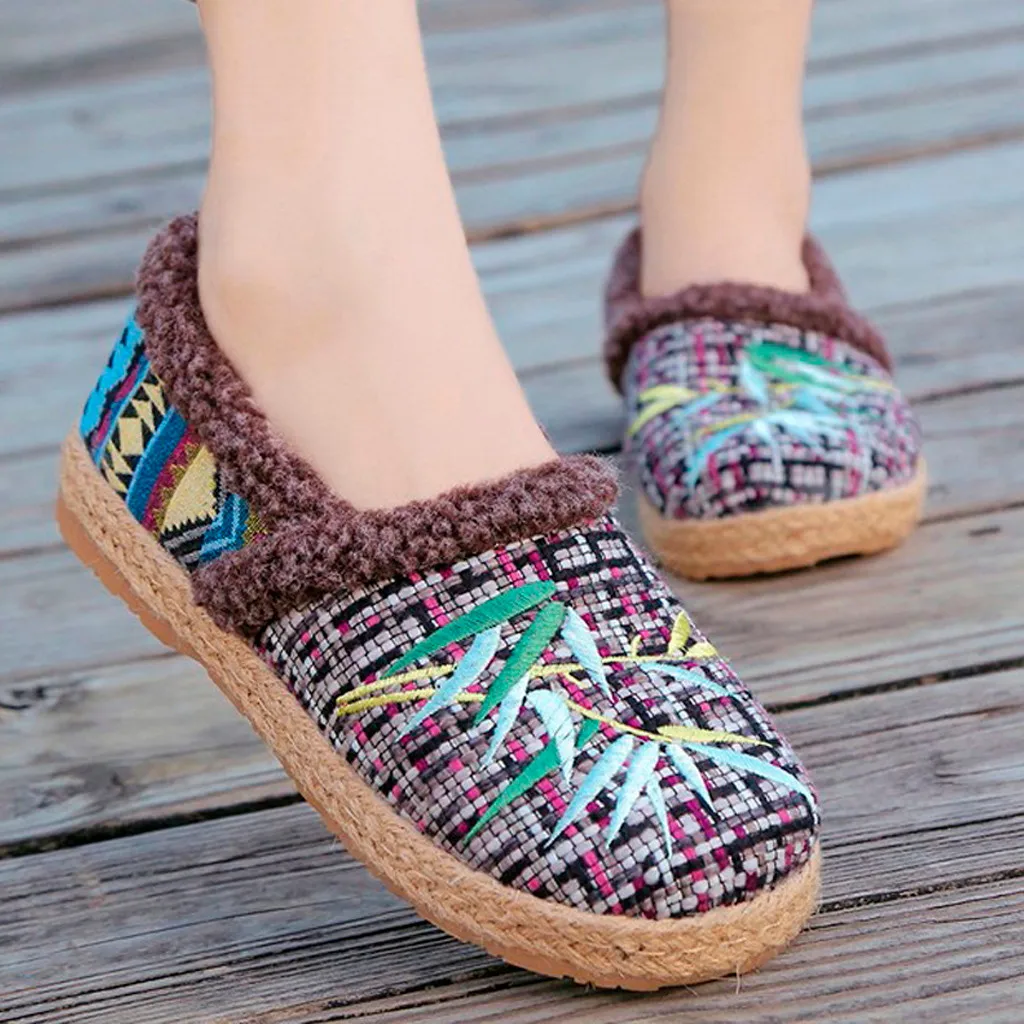 Женская обувь Женские зимние ботинки удобные теплые плюшевые ботильоны на