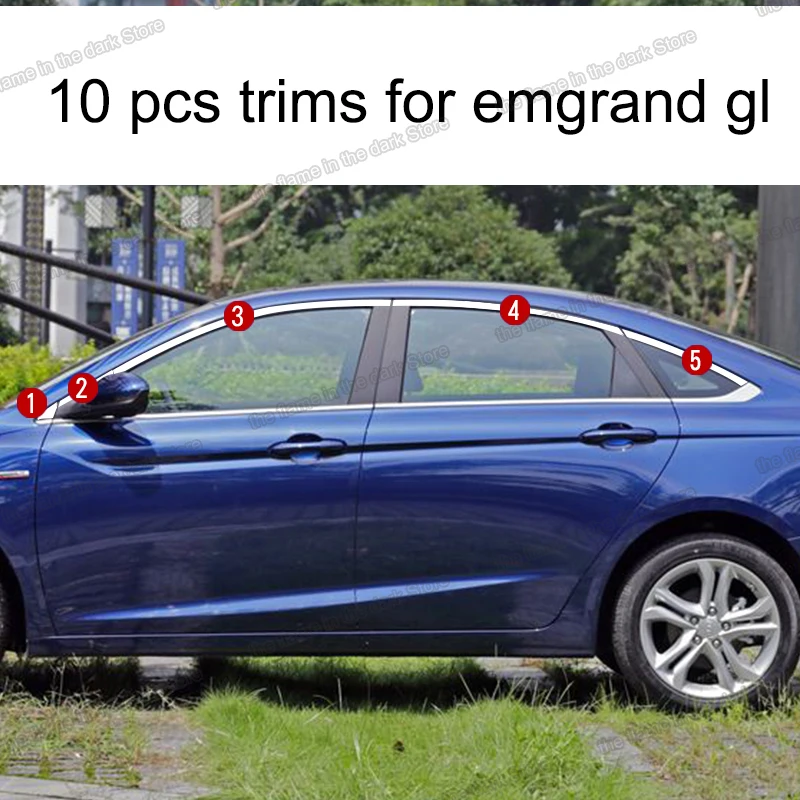 Lsrtw2017 304 нержавеющая сталь автомобильные окна для geely emgrand gs gl 2016 2017 2018|trim|trim car |