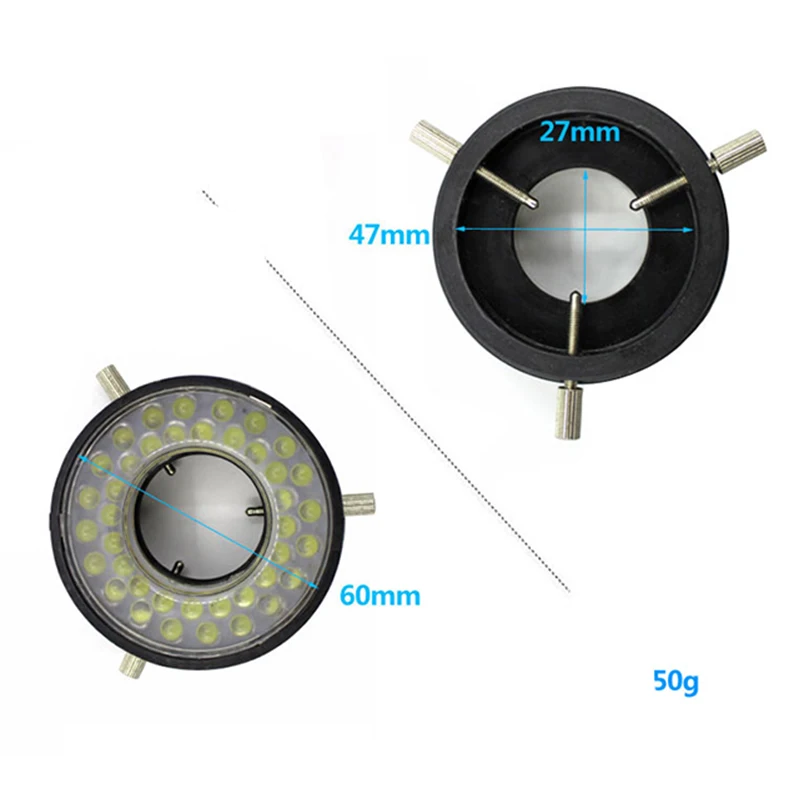 

60 LED Adjustable Ring Light illuminator Lamp for STEREO ZOOM Microscope Microscope EU Plug