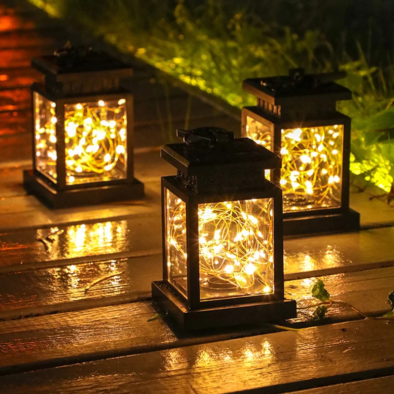 LED Waterproof Rechargeable Outdoor Solar Light Street Garland Garden Grassland Branch Decorative Lighting