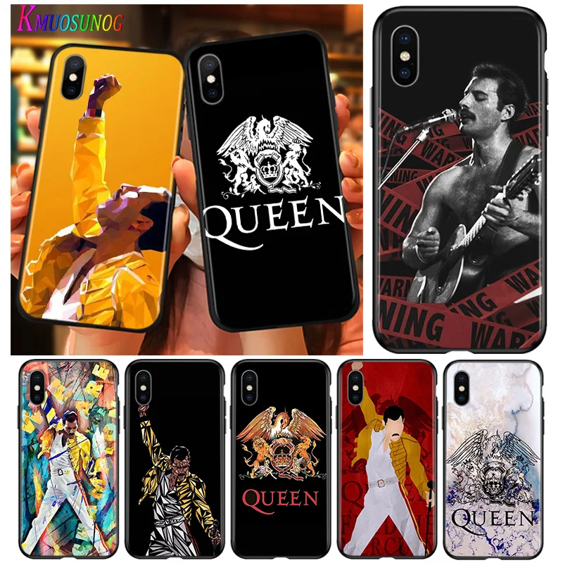 Яркий черный чехол Freddie Mercury Queen для iPhone 2020 11 Pro XS Max XR X 8 7 6 6S Plus 5 телефона|Бамперы| |