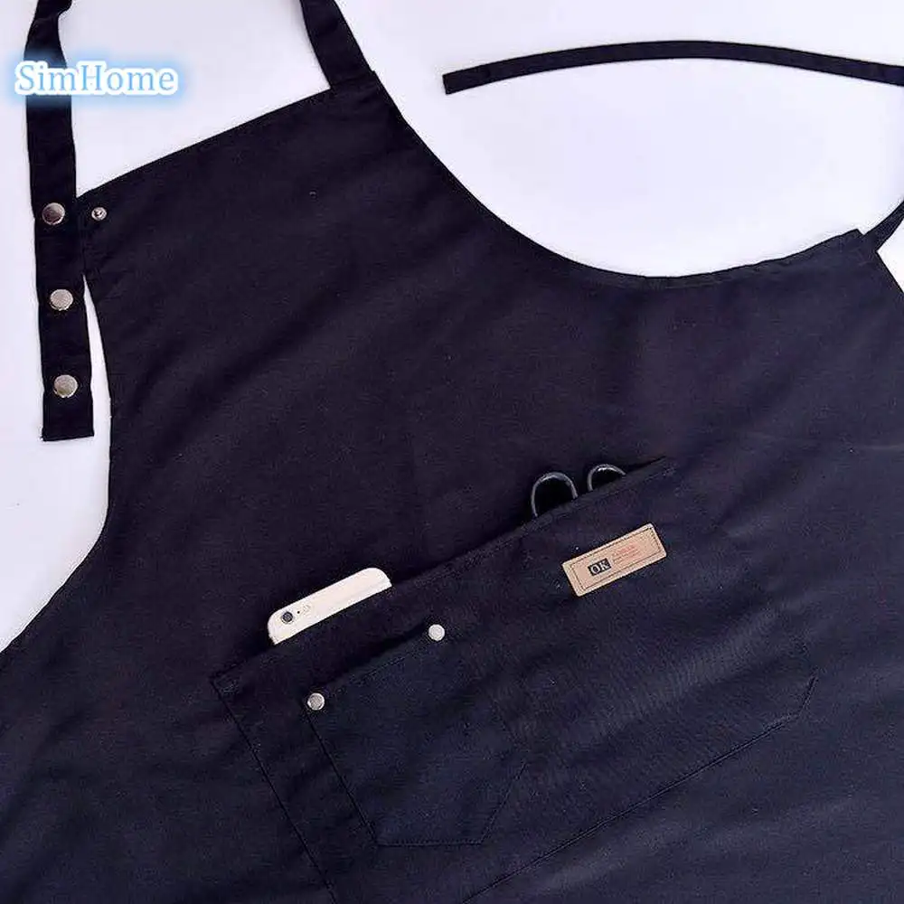 Новый модный холщовый кухонный фартук для шеф-повара гриля ресторана бара
