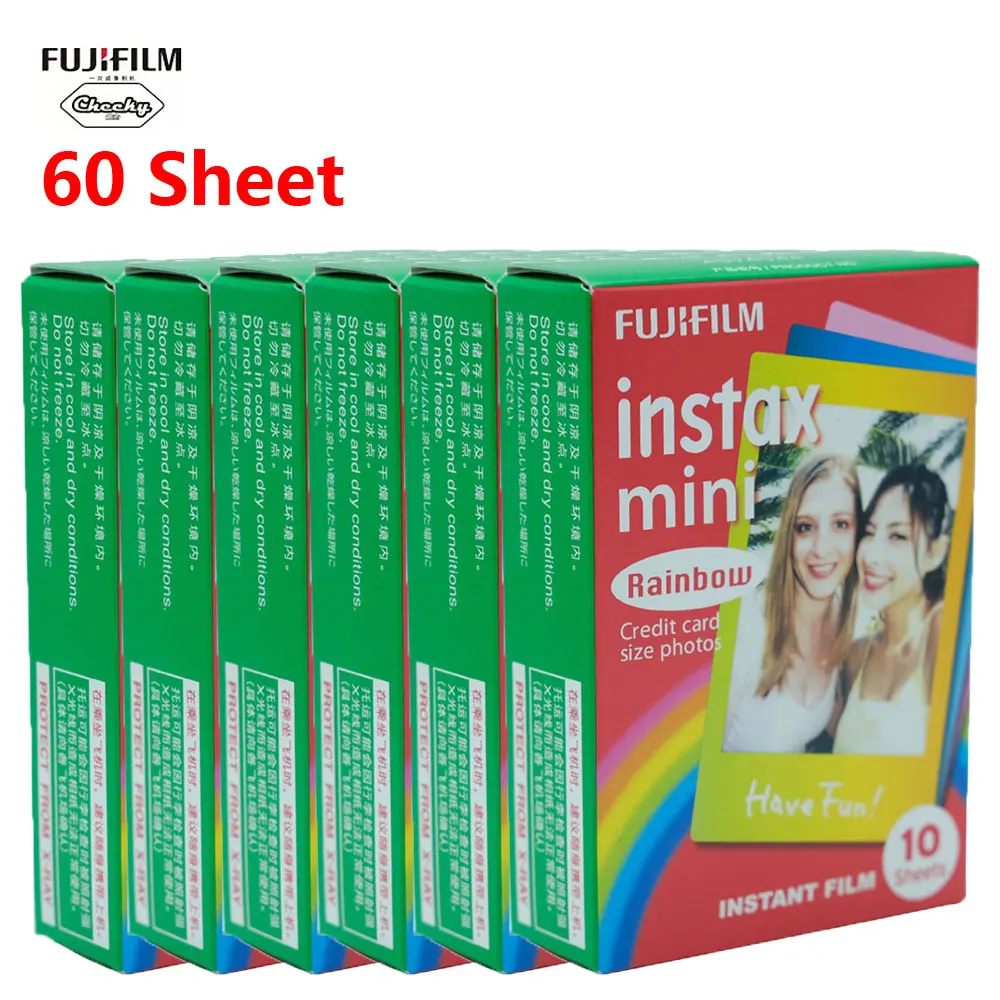 10 60 листов белой пленки Fujifilm Instax Mini для 7/8/9/10/30/50s/7s/90/25/20i/25i/50i/55i/Поделиться
