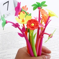 24pcs novelty special pens funny beautiful flower cute gel pen fun kawaii stationery school office supply kawai stationary thing