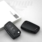 Мягкий ТПУ чехол для автомобильного ключа для Volkswagen VW Polo Golf 7 MK7 Tiguan passat для Skoda Octavia Kodiaq Karoq для Seat Ateca Leon