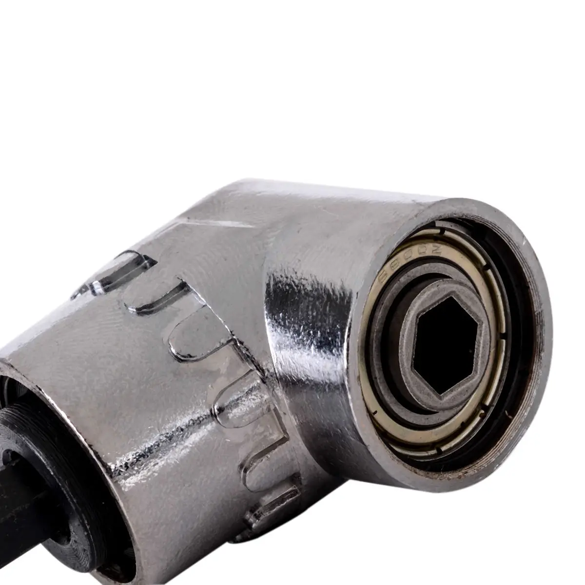 

105 Stainless Steel Angle 1/4" 6.35mm Extension Hex Drill Bit Screwdriver Socket Holder Adaptor