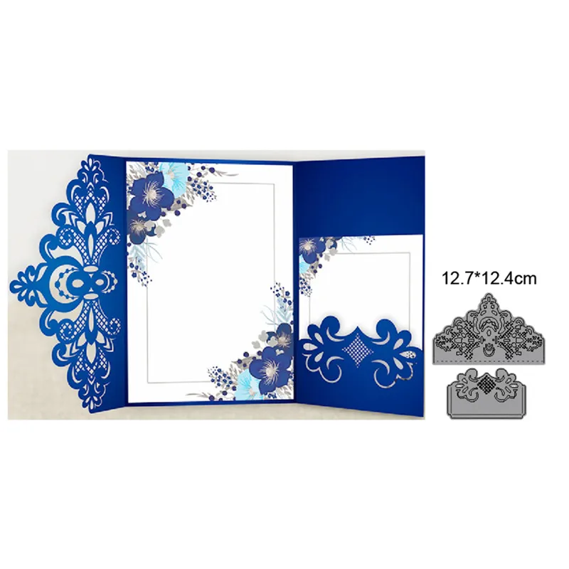 

Lace Border Metal Cutting Dies Cut Die Mold Scrapbooking dies Decoration Paper Craft Embossing Dies New for 2021 Stencils dies