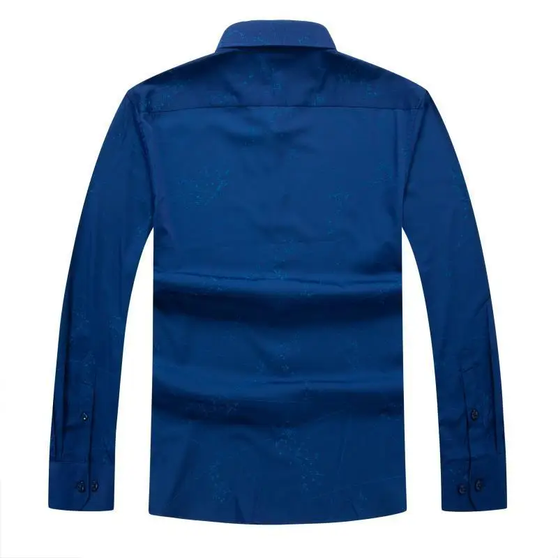 10XL 8XL 6XL 5XL 4XL Мужская классическая рубашка с принтом длинным рукавом мужская