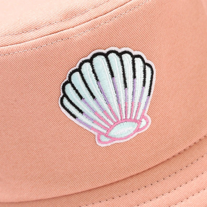 

CIVI Foldable Fisherman Hats Spring Summer Shell Embroidery Bucket Hat for Women Labeling Basin Bob Hat Outdoor Unisex Sun Hats
