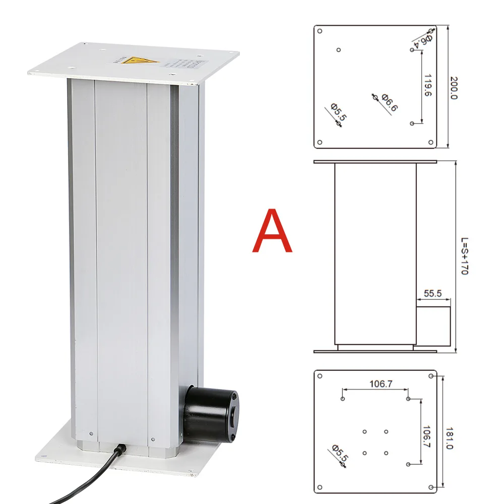 Татами Электрический подъемный механизм настольные стулья ход 5000N DC 12v 24V