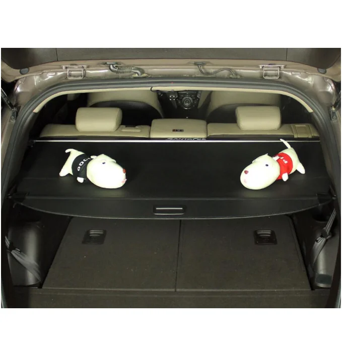 

Защитный щит для заднего багажника автомобиля, чехол для груза, подходит для Hyundai ix45 2014-2017 (черный, бежевый)