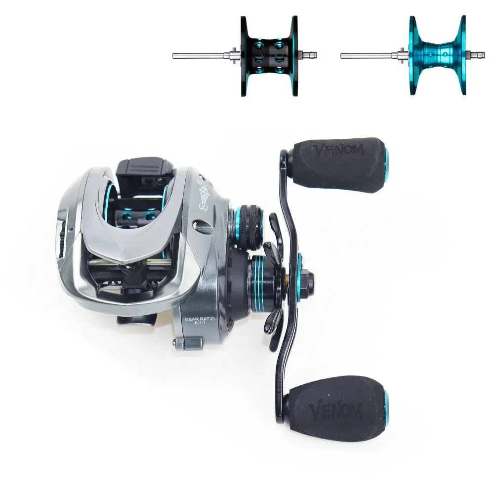 

AI-SHOUYU New Casting Fishing Reels Drag Max 8kg 11+1BB 8.1:1 High Speed BaitCasting Reel Salt Water Jigging Wheel