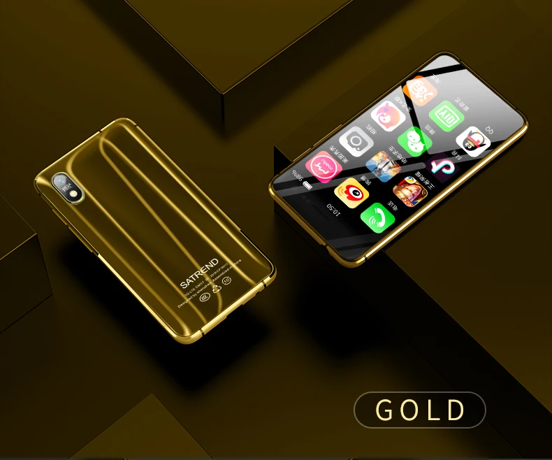 Двойной 4G Карманный смартфон Satrend S11 3,2 дюймов крошечный экран MTK6739 Android 7,1 мобильный телефон для детей Google Play Store