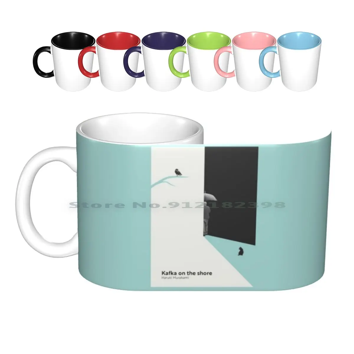 

Kafka On The Shore Ceramic Mugs Coffee Cups Milk Tea Mug Haruki Murakami Murakami Kafka Book Book Design Graphic Design Cover