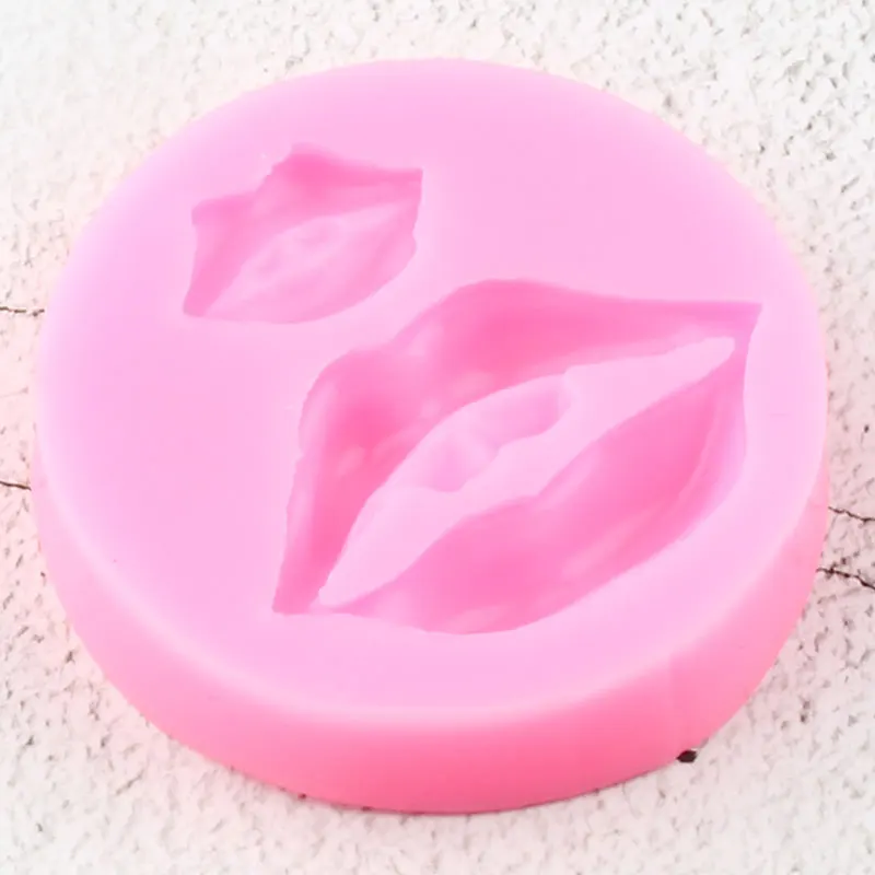 Силиконовые формы с белыми зубьями и красными губами форма для помадки