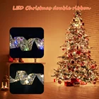 Светодиодный рлянда светодиодная двухслойная с бантом, 12 м