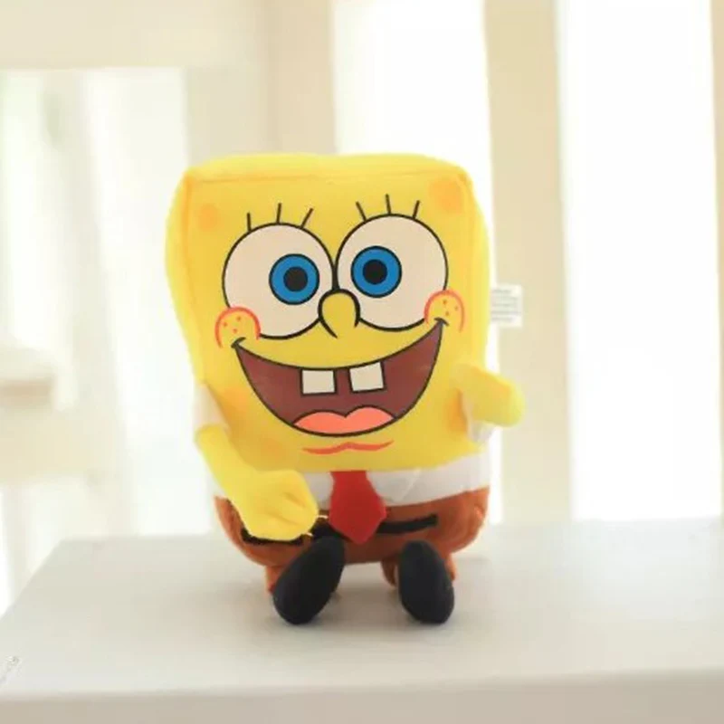6 шт./компл. набор плюшевых игрушек в стиле фильма Spong Bob для всей семьи Патрик
