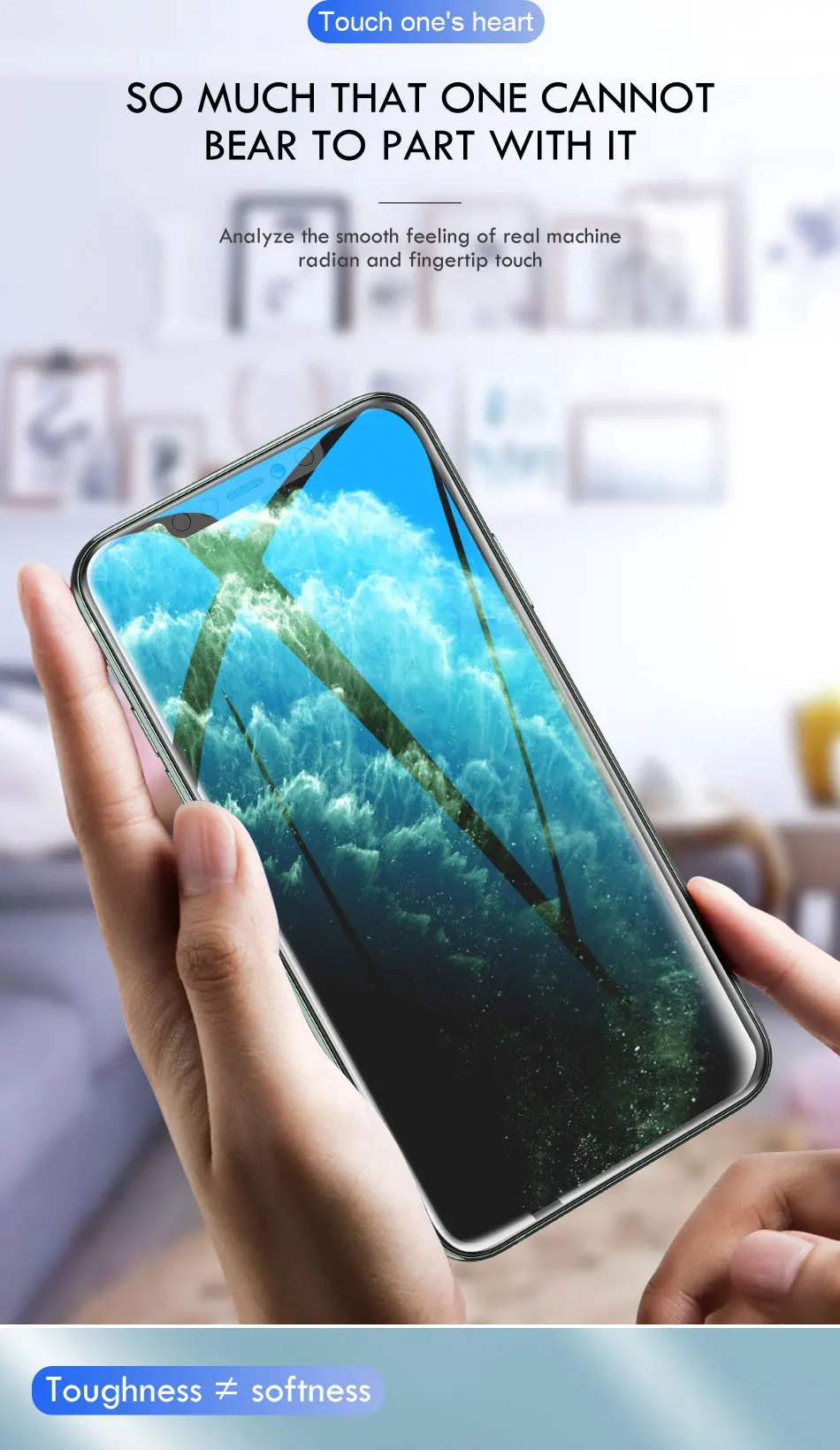 200D изогнутое закаленное стекло для iPhone 11 Pro Max Защитное стекло для iPhone X XS Max XR 6 6s 7 8 Plus 11 защита экрана