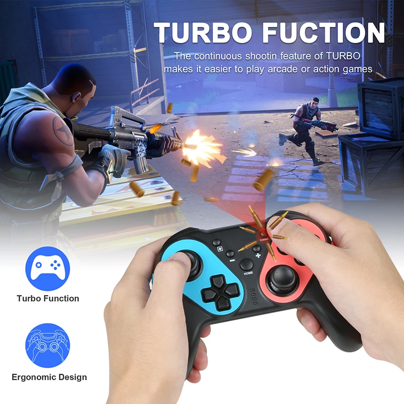 Беспроводной Bluetooth геймпад NS для ПК Switch Pro игровой джойстик контроллер консоли с