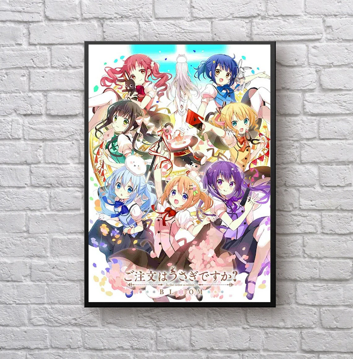 

Это заказ, аниме постер в виде цветущего кролика, домашняя фотография (без рамки)