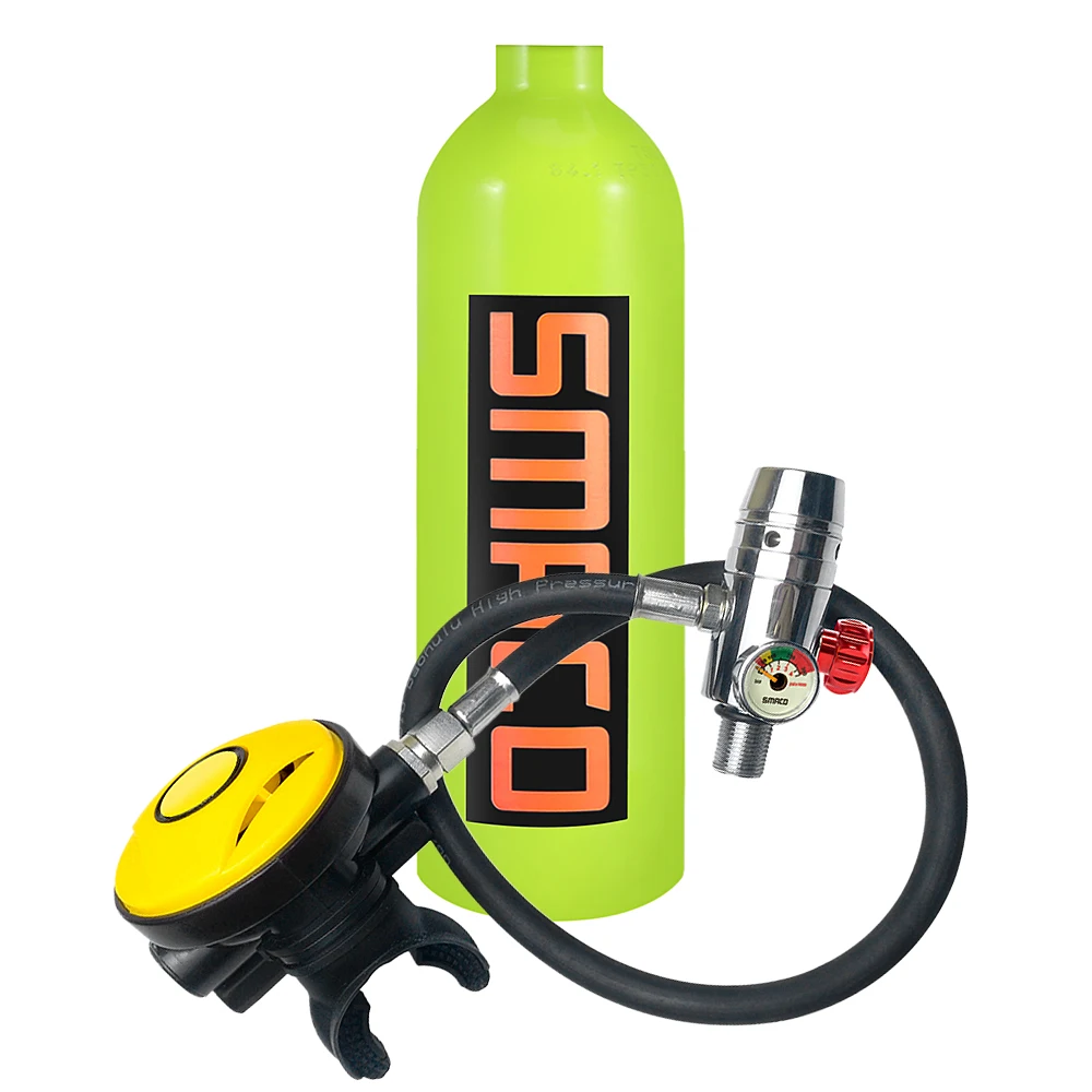 1L Scuba Oxygen Cylinder Diving Air Tank Respirator Breathing Equipment Protective Pouch Refill Adapter Snorkeling | Спорт и