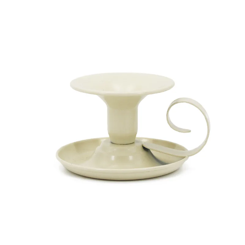 Европейский Железный Подсвечник черно-белый подсвечник для ресторана