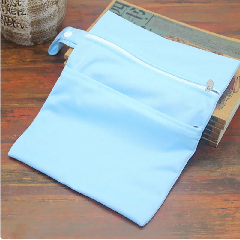 Многоразовые сумки для детских подгузников с двойной молнией мокрая/сухая сумка