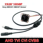 1920*1080 2MP AHD модуль камеры печатная плата панорамный рыбий глаз 2,8-12 мм SONY IMX323 IMX307 4 в 1 AHD TVI CVI CVBS 1080P камера безопасности